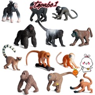 TOPABC 6PCS Lifelike Monkey Model Educational Toys Science  Realistic Simulation Gibbon Cubs