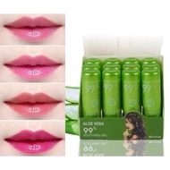 1box 12 pcs 99% Aloe Vera Lipbalm Lipstick Magic Soothing