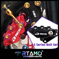 RTAMO Titanium Gr5 RCB S Series Brake Caliper Bolt Set Sniper King 150 Sniper155
