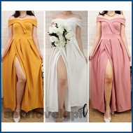 ❧ ● ♈ VALERIE Long Gown Debutant Dress Womens Formal Attire Ninang Dress Entourage Dress
