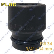 MATA HEAVY IMPACT SOCKET BIT 3/ 4" X 34MM FLAG JAPAN IMPACT SOCKET SHOCK 3/4 DRV X 34 MM