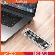 M.2 NGFF SATA Type C 3.1 SSD Case 10Gbps Transparent External SSD Case External SSD Adapter for 2230