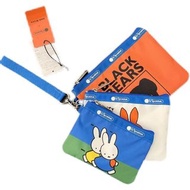 LeSportsac miffy 卡通手拿包零錢包三件套收納包 化妝袋