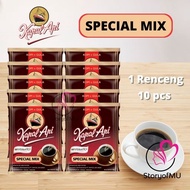 [RENCENG] KAPAL API Special Mix COFFEE 23g Pack of 10 Sachets - Black Coffee + Sugar