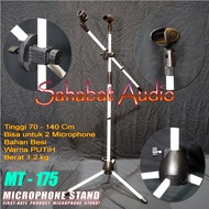 Stand Mic MT 175 Putih / Microphone Stand MT-175 Silver / Stand Mic Lantai MT - 175 Grey / Dudukan M