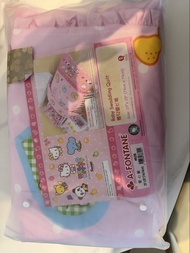 A-FONTANE 雅芳婷Hello Kitty 嬰兒愛心被包巾