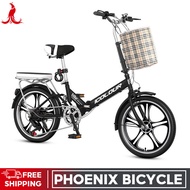 Phoenix City Bicycle/Foldable Bicycle/Shifting Mini-bikes/ 14/16/20 Inch Ultra Lightweight Bicycle/High Carbon Steel Frame/Shock Absorption