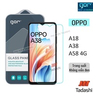 Tempered Glass for OPPO A18 / A38, Oppo A58 4G/ A78 4G, Oppo A98 5G Transparent Borderless Black 9H/