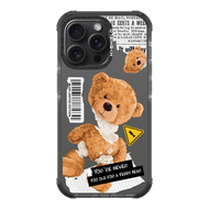 HI-SHIELD Stylish เคสใสกันกระแทก iPhone รุ่น Teddy Old [เคส iPhone15][เคส iPhone14][เคส iPhone13]