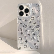 Cat Ribbon Silver Shining iPhone Galaxy Phone Case