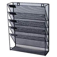 Metal multi-layer office document support 6 Tier A4 Mesh in Tray Hanging Wall File Holder Mail Organ