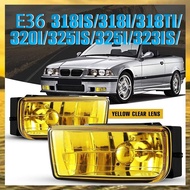 (P U T L)E36 Fog Lights for  M3 (E36) 3 Series 1992-1999 Fog Lamps Replacement Assembly 1 Pair (Yell