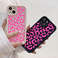 Leopard Print Phone Case Apple 16promax Protective Case iphone13 Foreign Trade Phone Case 15Pro Sili