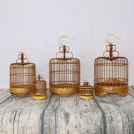 Cage Ant Grass Bamboo Skin Cage Cage Handmade Bamboo Cage Cage Bamboo Cage Play Collection Bamboo Ca