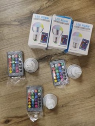 全新！MR16 LED RGBW燈連搖控