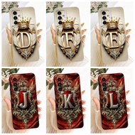 For Samsung Galaxy M13 4G Case Cover Luxury Fashion Letters 2D Painted Silicone Phone Case SM-M135F