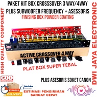 Paket Kit Box Crossover 3way / 4way Plus Subwoofer Frequency + Asessoris