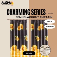 #LBH1 C1B-C67 120X220CM Langsir Semi Blackout Curtains Ready Stock In Malaysia/Door Window Curtain/L