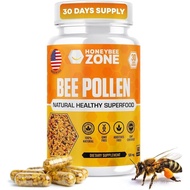 Bee pollen Supplement 100% Natural Raw Bee pollen in Veggie Caps Fermented Pollen Multivitamin, Prob