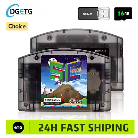 EVERGENESIS SC64 Open Source N64 800 in 1 Game Cartridge For Nintendo 64 Game Card free 16GB Card Co