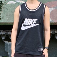 NIKE SPORTSWEAR MESH TANK 大LOGO 運動 休閒 刺繡 球衣 籃球背心 透氣 無袖 男版 黑色 S號 AR9893-010 CLT-M TP0_234 #23初夏時尚 TP0_23