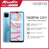 Realme C21Y Smartphone | 4GB RAM + 64GB ROM | Powerful Octacore Processor | 5000mAh Battery + 10W Ch