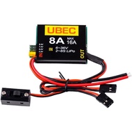 SoloGood 2S-8S Lipo 6-36V UBEC-8A BEC 5.2V/6.0V/7.4V/8.4V Servo Independent Power Supply Suitable fo