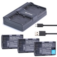 3X 2650mAh LP-E6 Baery Bateria LP E6 lpe6 Baeries   Dual B Charger for Canon 5D Mark II III 7D 60D EOS 6D 80D 70D XC10 5