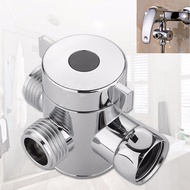 1/2 Inch Bathroom Three Way T Adapter Tee Connector Valve For Toilet Bidet Shower Head Diverter Valv