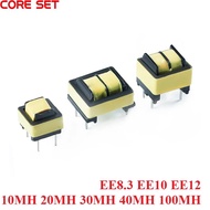 【New Arrivals】 10pcs Common Mode Inductance Ee8.3 Ee10 Ee12 Inductor 10mh 20mh 30mh 40mh 100mh Power