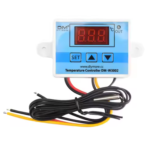 DM-W3002 Microcomputer digital temperature controller Temperature sensor Thermostat DC12/24V AC110-2