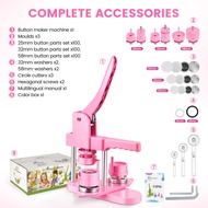 Button Badge Maker Machine Different Size Mold 25/32/58mm Mold DIY Badge Pin Maker Machine Kit With
