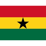 Ghana Flag Peles Material Size 90 x 60
