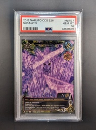 Thẻ PSA 10 Gint Ment Naruto CCG Susano o Sasuke Super Rare Avengers Wrath S26 2054 d5 1-13