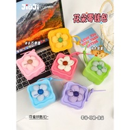 wallet wallet woman Dopamine Flower Print Soft Small Bag - Cute Storage with Coin & Card Holder