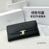 Long Wallet Presbyopic Genuine Leather Bag Card Holder Coin Purse Female USD7