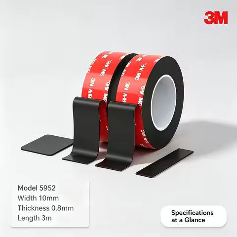 3M 1/2/5 Rolls VHB 5952 Double Sided Foam Tape Heavy Duty Waterproof Adhesive Tapes For Car Decor Ho