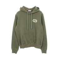 【สินค้ามือสอง】 ดิออร์ Dior เสื้อฮู้ด ปักโลโก้ CD ICON 113J698A0531 สีเขียวขี้ม้า ผ้าคอตตอน เสื้อฮู้ด