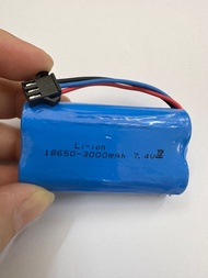 Li-18650 3000mAh 7.4v with SM-3pin Battery Rechargeable for Rc Car Truck