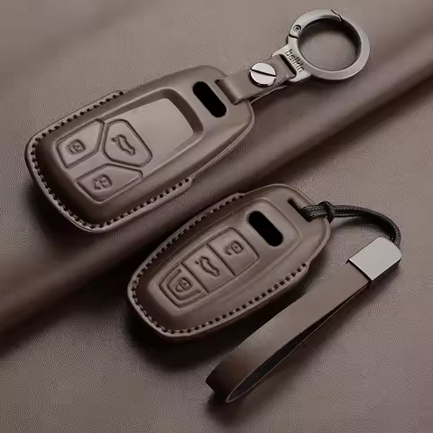 Car Key Case Cover for Audi A5 S5 S4 Q7 TT TTS RS3 RS5 RS7 A3 A4 B9 A6 A7 4K A8 S8 E-tron Q5 Q8 C8 D