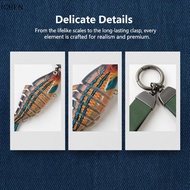 [ICHEN] Acrylic Fish Keychain Multi Jointed Simulation Lure 3D Realistic Bait Pendant For Car Key Ba