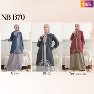 Gamis Nibras NB B70 Baju NBRS / Gamis Nibras Terbaru 2022 / Baju Gamis Nibras Modern / Gamis Nibras Diskon