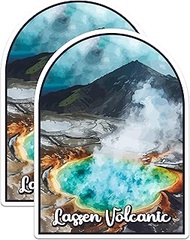 (2 Pack) Lassen Volcanic National Park Bumper Sticker - US National Park - Choose from 63 Parks - 5"