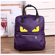22 inches Cute Monster Evil Printed Travel Suitcase Trolley Luggage Bag