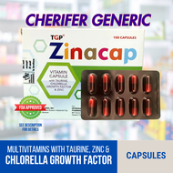 (Cherifer Adult Generic) Zinacap - Multivitamins + Chlorella CGF + Taurine + Zinc Capsules