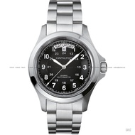 HAMILTON H64455133 Men's Watch Khaki Field King Automatic 40mm SS Bracelet Black *Original