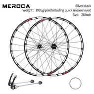 MEROCA S90 Bike Straight-Pull Quick-Release Wheelset - Available in 26" 27.5" & 29" Sizes Double-Wal