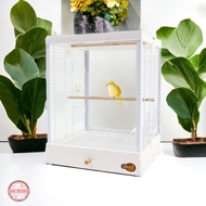 Shobi-B4001 กรงนกพรีเมียม ทำจากกระจกนิรภัย🔥 สินค้าพร้อมส่ง🔥