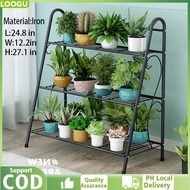 3 Layer Metal Plant Rack Flower Pot Holder Plant Stand Display Indoor Outdoor Garden Plant Stand