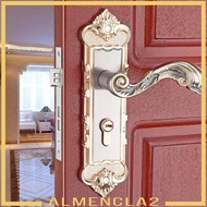 [Almencla2] Lever Keyed Entry Door Lock Panel Hardware Handle and Closet Lockset #6